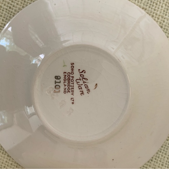 Solian Ware Simpsons Pottery Coffee Can Espresso Cup and Saucer x8 - Picture 9 of 10